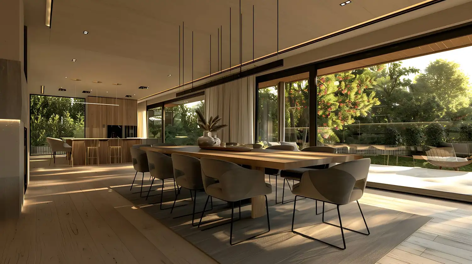 Interior contemporâneo de escritório de arquitetura